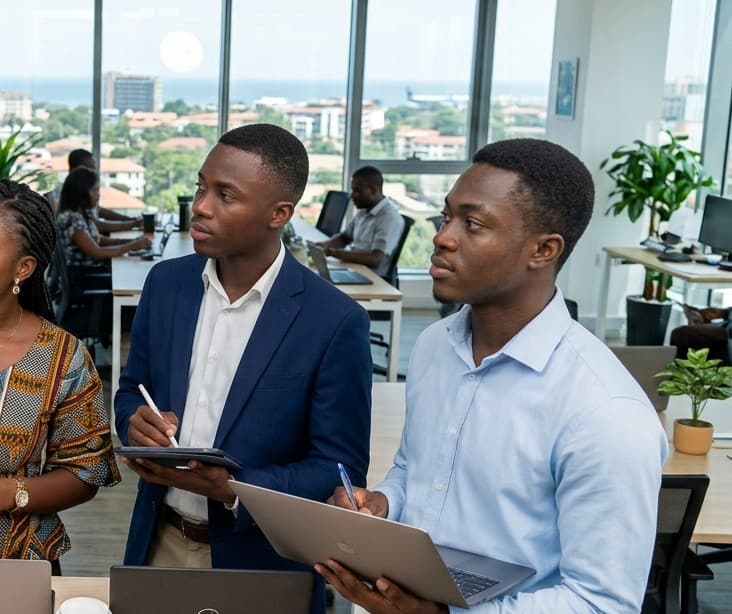 Participants collaborating during an institutional capacity-building session.